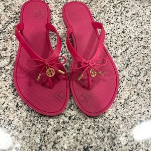 Pink Tory Burch Flip flops
